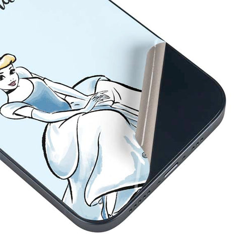 Disney Princess Cinderella Have Courage and Be Kind Art iPhone 15 Skin