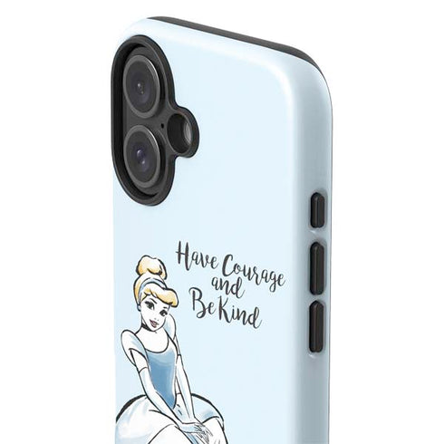 Disney Princess Cinderella Have Courage and Be Kind Art iPhone 16 Impact Case