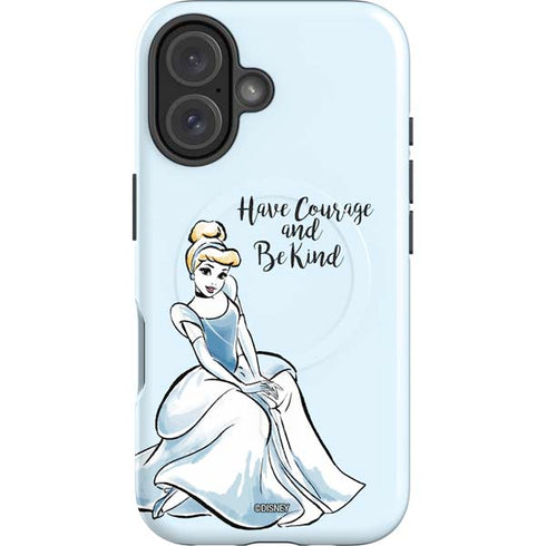Disney Princess Cinderella Have Courage and Be Kind Art iPhone 16 Magsafe Impact Case