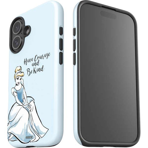 Disney Princess Cinderella Have Courage and Be Kind Art iPhone 16 Plus Impact Case