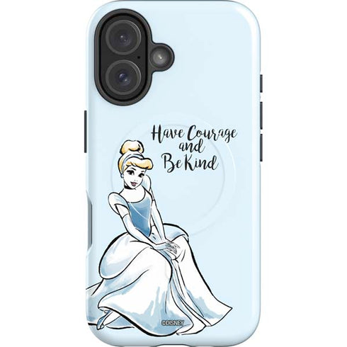 Disney Princess Cinderella Have Courage and Be Kind Art iPhone 16 Plus Magsafe Impact Case