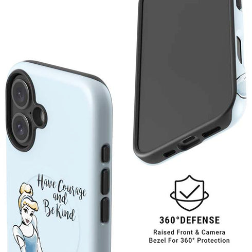 Disney Princess Cinderella Have Courage and Be Kind Art iPhone 16 Plus Magsafe Impact Case