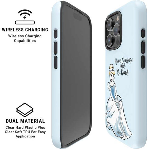 Disney Princess Cinderella Have Courage and Be Kind Art iPhone 16 Pro Magsafe Impact Case