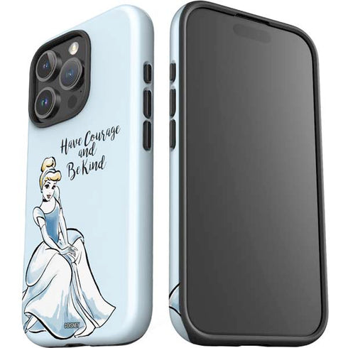 Disney Princess Cinderella Have Courage and Be Kind Art iPhone 16 Pro Max Impact Case