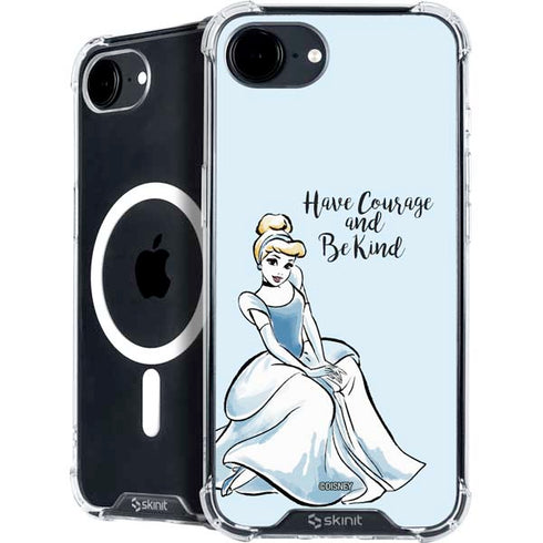 Disney Princess Cinderella Have Courage and Be Kind Art iPhone 16e MagSafe Case