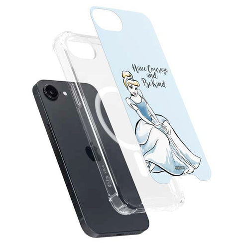 Disney Princess Cinderella Have Courage and Be Kind Art iPhone 16e MagSafe Case