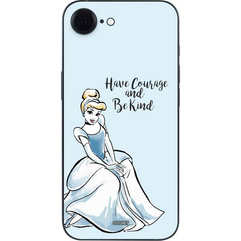 Disney Princess Cinderella Have Courage and Be Kind Art iPhone 16e Skin