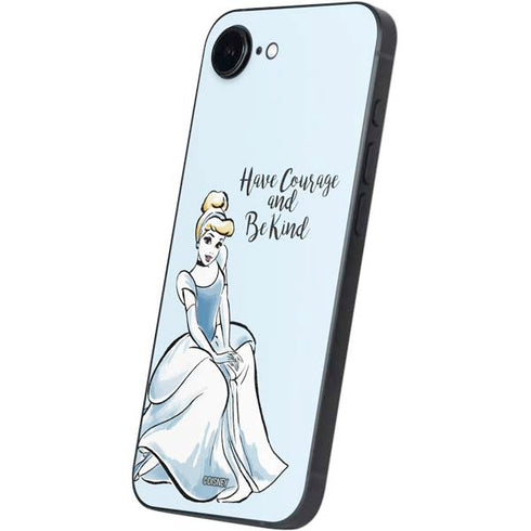 Disney Princess Cinderella Have Courage and Be Kind Art iPhone 16e Skin