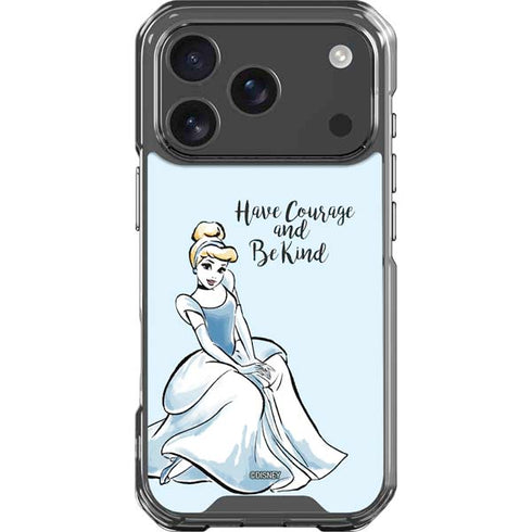 Disney Princess Cinderella Have Courage and Be Kind Art iPhone 18 Pro Clear Case