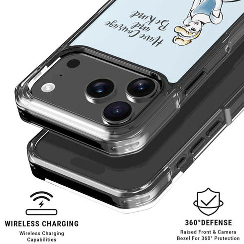 Disney Princess Cinderella Have Courage and Be Kind Art iPhone 18 Pro Clear Case