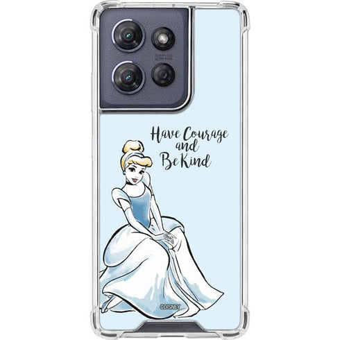 Disney Princess Cinderella Have Courage and Be Kind Art Moto G 5G (2025) Clear Case