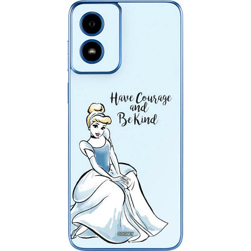 Disney Princess Cinderella Have Courage and Be Kind Art Moto G Play 4G (2024) Skin