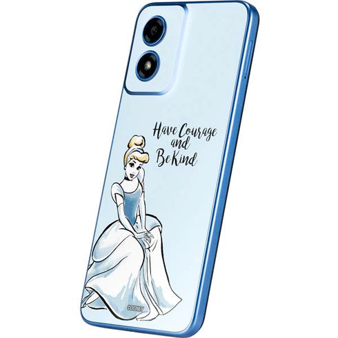 Disney Princess Cinderella Have Courage and Be Kind Art Moto G Play 4G (2024) Skin