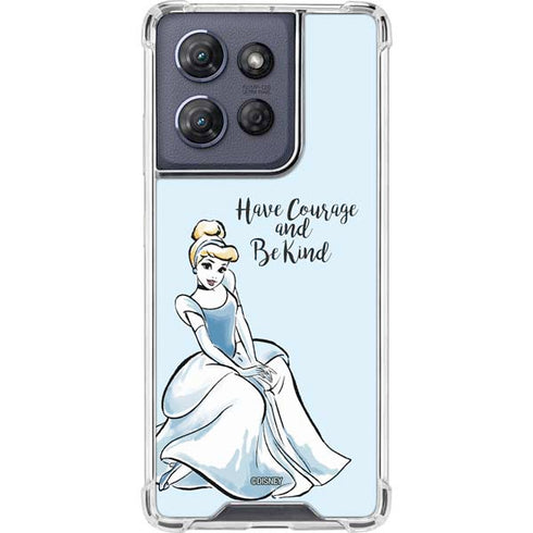 Disney Princess Cinderella Have Courage and Be Kind Art Moto G Play 5G (2025) Clear Case