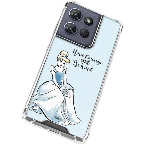 Disney Princess Cinderella Have Courage and Be Kind Art Moto G Play 5G (2025) Clear Case