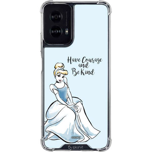 Disney Princess Cinderella Have Courage and Be Kind Art Moto G Power 5G (2024) Clear Case