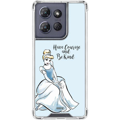 Disney Princess Cinderella Have Courage and Be Kind Art Moto G Stylus 5G (2025) Clear Case