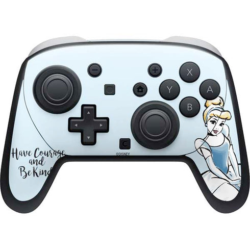 Disney Princess Cinderella Have Courage and Be Kind Art Nintendo Switch 2 (2025) Pro Controller Skin