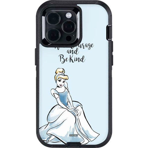 Disney Princess Cinderella Have Courage and Be Kind Art Otterbox Defender iPhone Skin