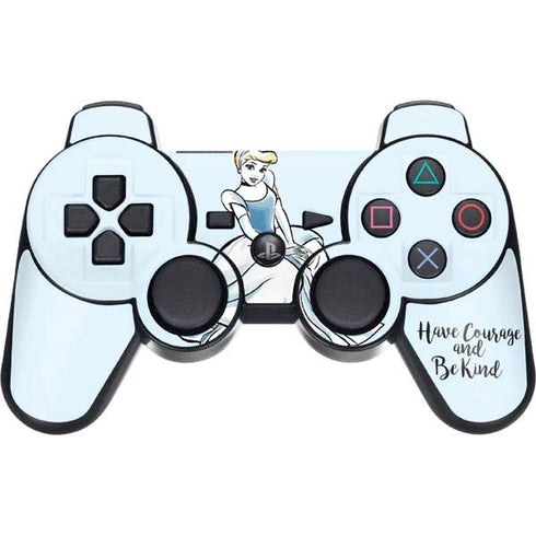 Disney Princess Cinderella Have Courage and Be Kind Art PS3 Dual Shock wireless controller Skin
