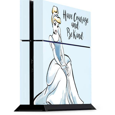 Disney Princess Cinderella Have Courage and Be Kind Art PlayStation PS4 Skins