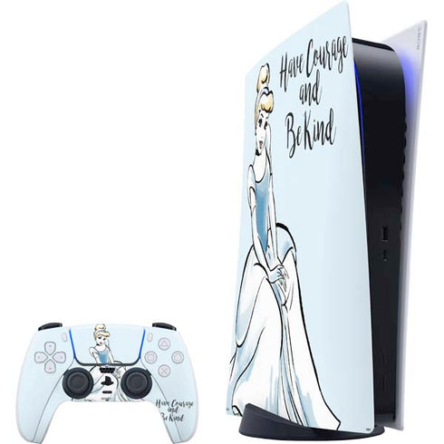 Disney Princess Cinderella Have Courage and Be Kind Art PlayStation PS5 Skins