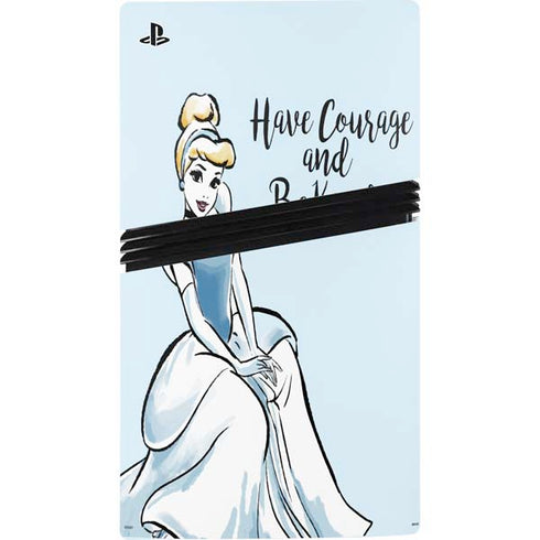 Disney Princess Cinderella Have Courage and Be Kind Art PS5 Pro Bundle Skin