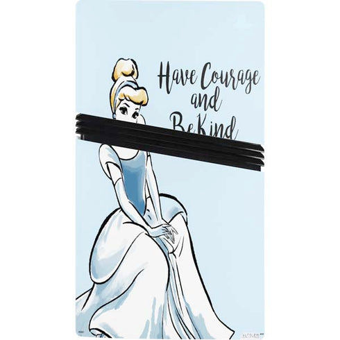 Disney Princess Cinderella Have Courage and Be Kind Art PS5 Pro Console Skin