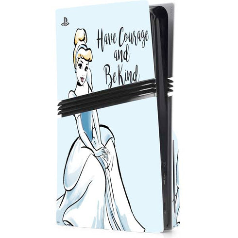 Disney Princess Cinderella Have Courage and Be Kind Art PlayStation PS5 Skins
