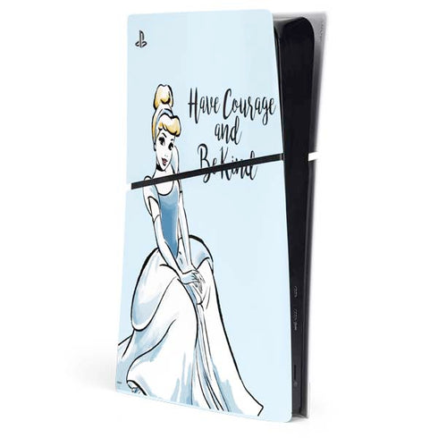 Disney Princess Cinderella Have Courage and Be Kind Art PlayStation PS5 Skins