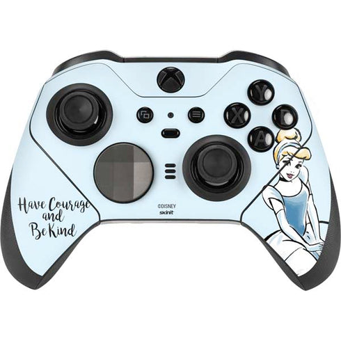 Disney Princess Cinderella Have Courage and Be Kind Art Xbox Elite Wireless Controller Series 2 Skin