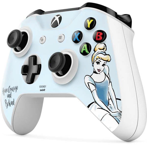 Disney Princess Cinderella Have Courage and Be Kind Art Xbox One S All-Digital Edition Bundle Skin