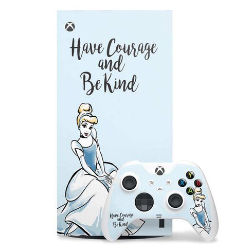 Disney Princess Cinderella Have Courage and Be Kind Art Xbox Series X Skins