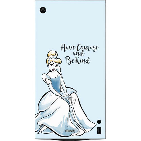 Disney Princess Cinderella Have Courage and Be Kind Art XBox Series X Digital Edition Console Skin