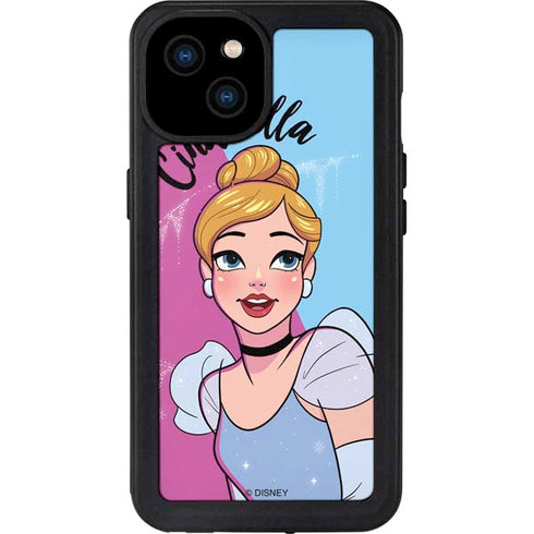 Disney Princess Cinderella Art iPhone 15 Plus Waterproof Case