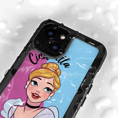 Disney Princess Cinderella Art iPhone 15 Plus Waterproof Case