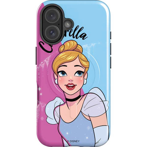 Disney Princess Cinderella Art iPhone 16 Magsafe Impact Case