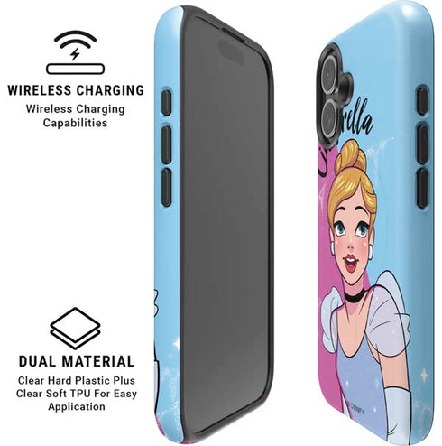 Disney Princess Cinderella Art iPhone 16 Magsafe Impact Case