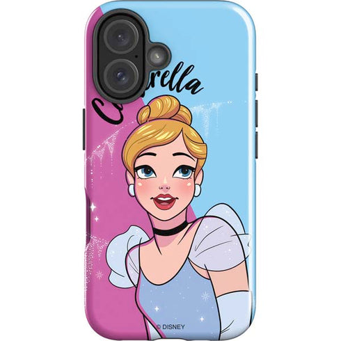 Disney Princess Cinderella Art iPhone 16 Plus Impact Case