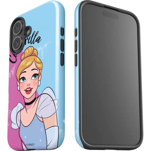 Disney Princess Cinderella Art iPhone 16 Plus Impact Case