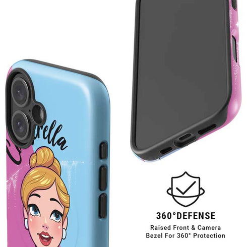 Disney Princess Cinderella Art iPhone 16 Plus Magsafe Impact Case