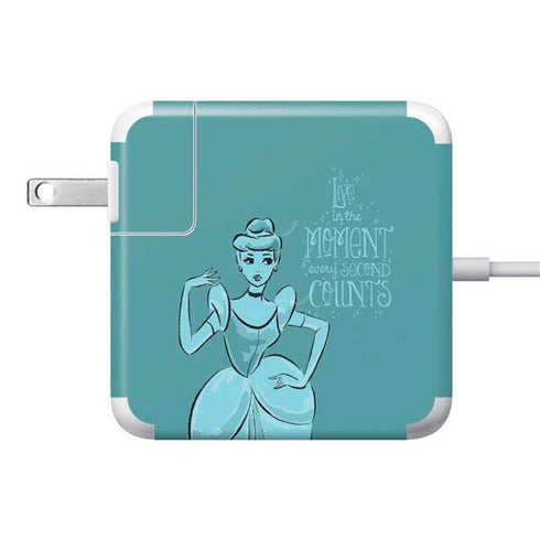 Disney Princess Cinderella Live in the Moment Art 85W Power Adapter (15 and 17 inch MacBook Pro Charger) Skin