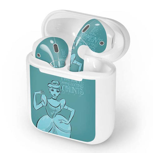 Disney Princess Cinderella Live in the Moment Art Apple AirPods Skin