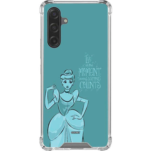 Disney Princess Cinderella Live in the Moment Art Galaxy A17 Clear Case