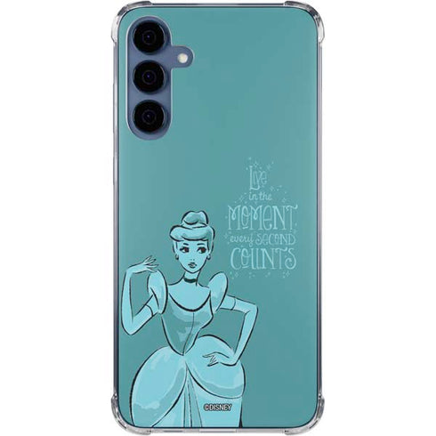 Disney Princess Cinderella Live in the Moment Art Galaxy A35 5G Clear Case