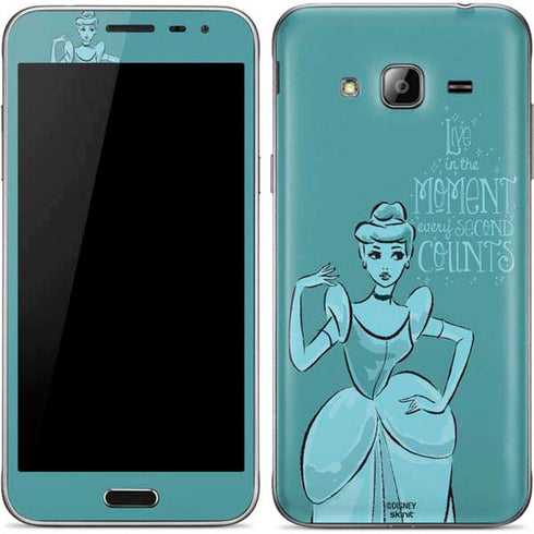 Disney Princess Cinderella Live in the Moment Art Galaxy J3 Skin