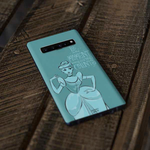 Disney Princess Cinderella Live in the Moment Art Galaxy S10 Plus Skin