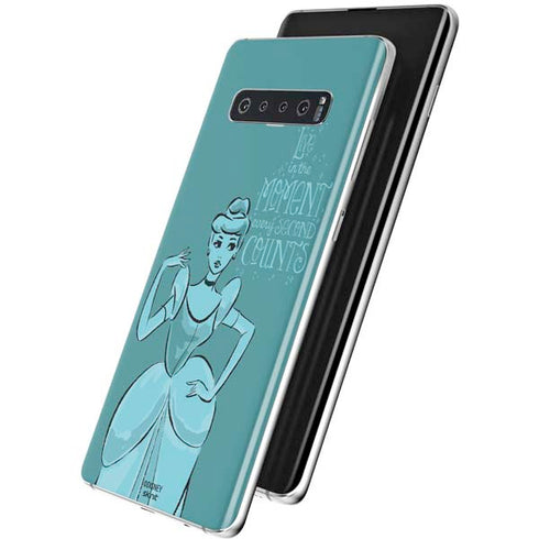 Disney Princess Cinderella Live in the Moment Art Galaxy S10 Skin