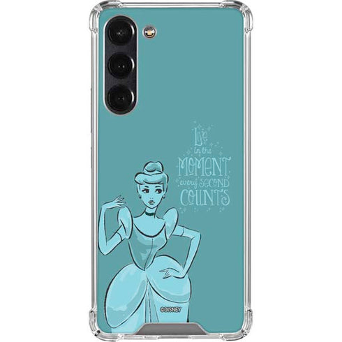 Disney Princess Cinderella Live in the Moment Art Galaxy S24 FE Clear Case