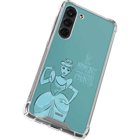 Disney Princess Cinderella Live in the Moment Art Galaxy S24 FE Clear Case